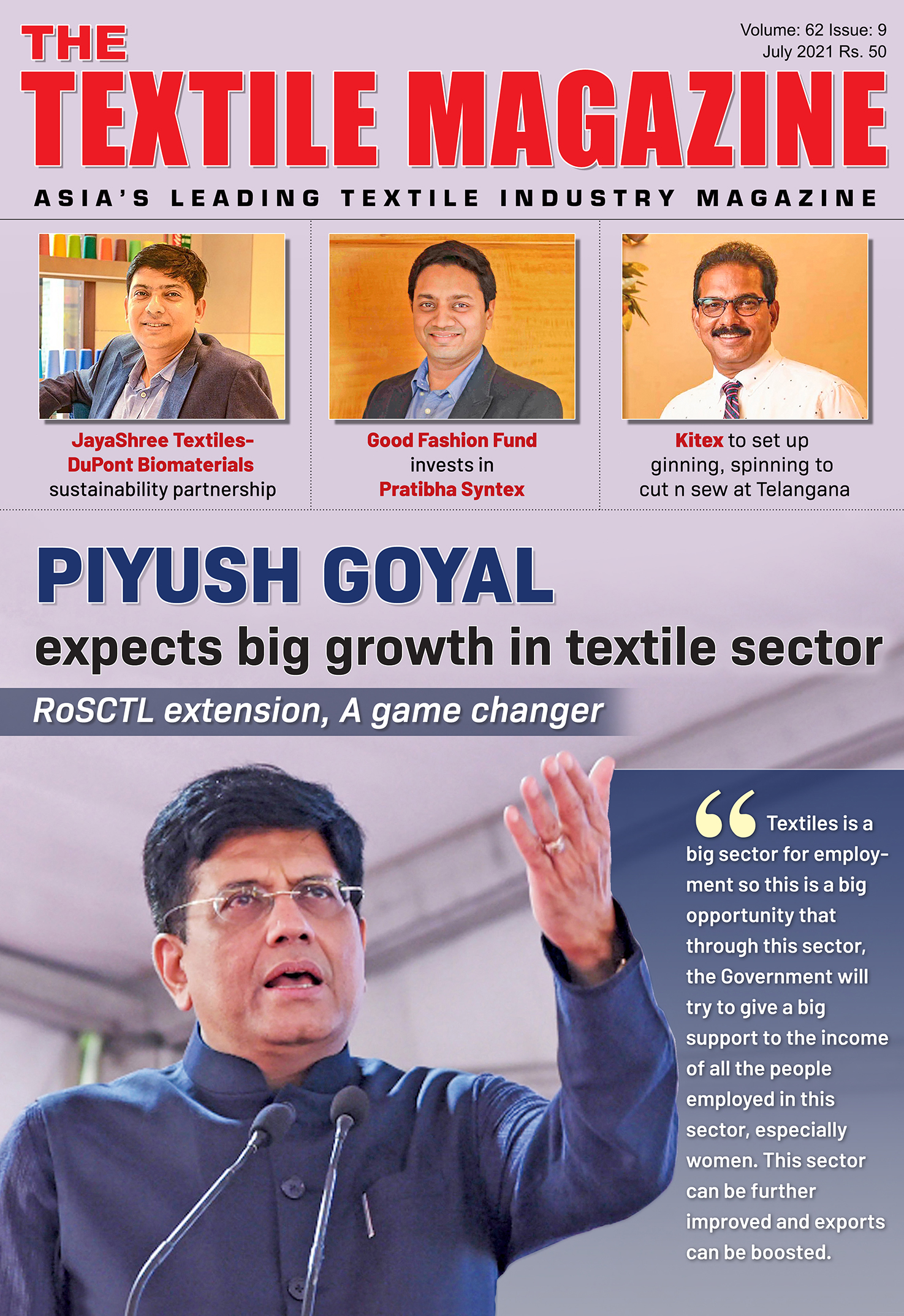 July 2021 Edition - The Textile Magazine