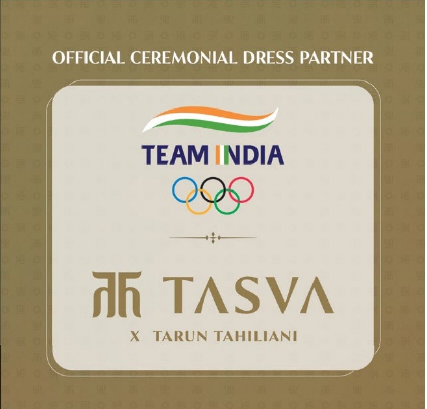 Tasva is the official formal wear partner of the Indian team at the Paris 2024 Olympics